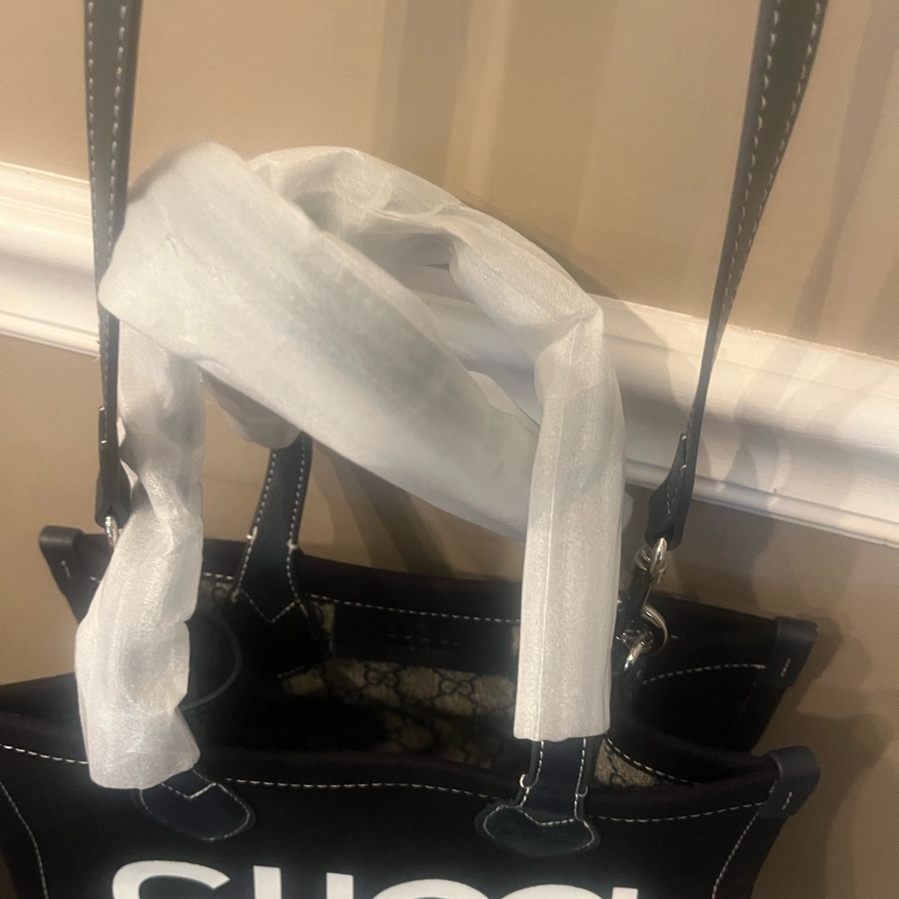 Gucci Black and blue small tote - Picture 3 of 7